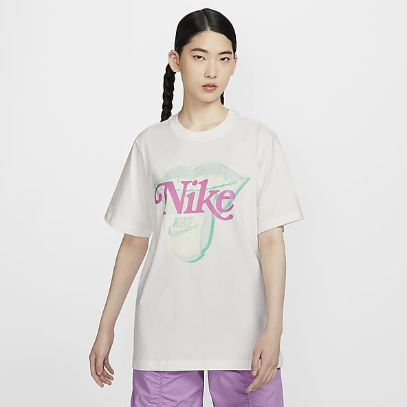 Nike pink and white shirt clearance